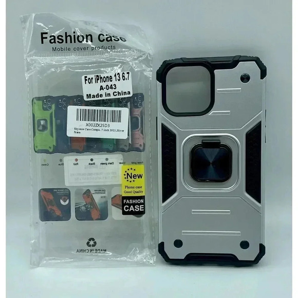 Skycase Accessories - Skycase Compatible for iPhone 13 Pro Max 6.7’’ Dual Layer Case W/Ring Kickstand
